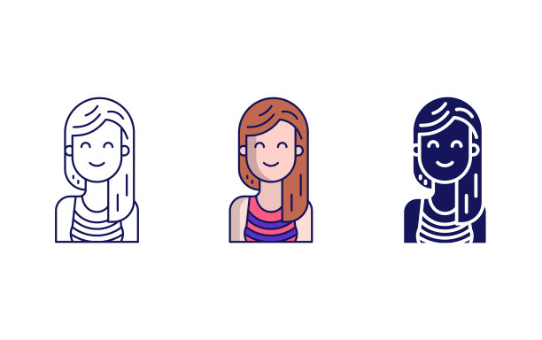 女孩头像图标图片下载