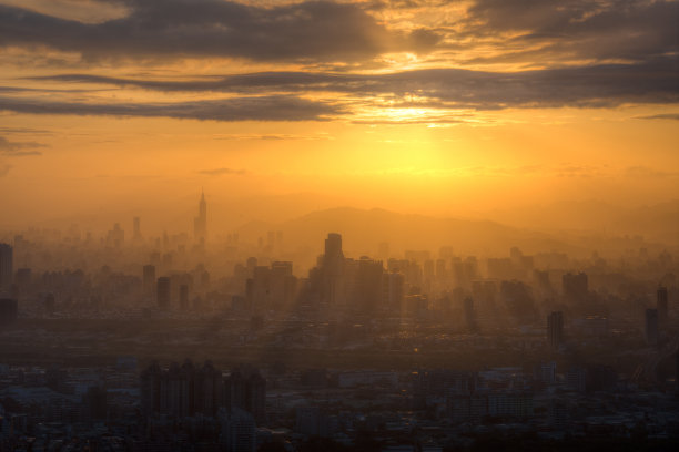 大台北的日出图片下载