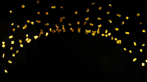 抽象的金色闪光为豪华框架和复制空间背景图片下载