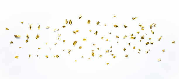 金色的五彩纸屑落在派对背景上。节日光泽抽象颗粒壁纸图片下载