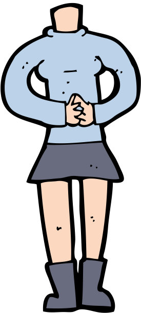 卡通女性身体(添加照片或混搭卡通)图片下载