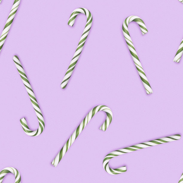 糖果手杖无缝图案。圣诞节和新年寒假。节日的文章图片下载