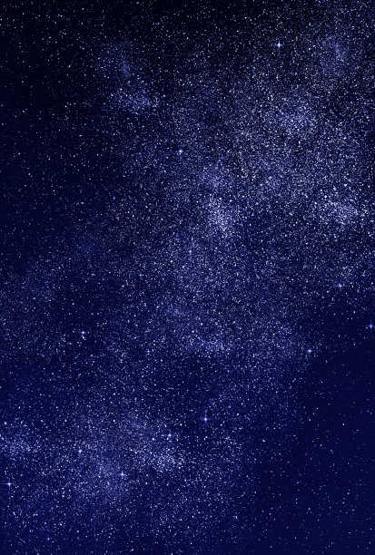 美丽的星空景观插图图片下载