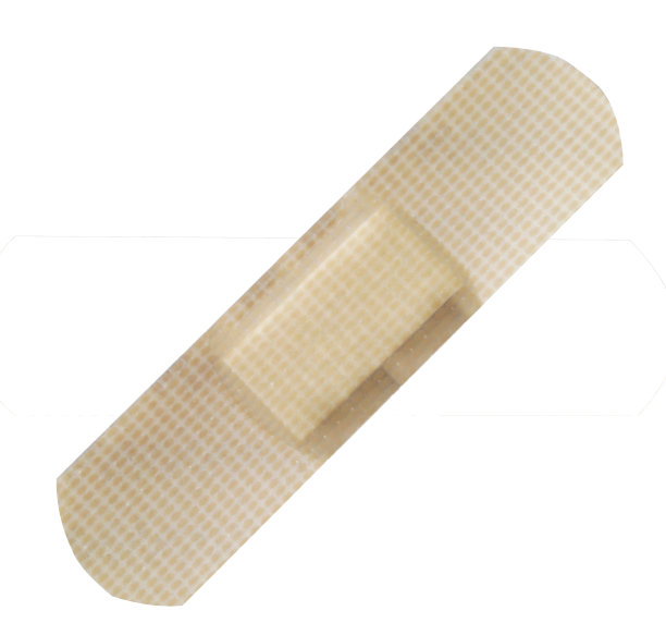 创可贴医疗设备单带辅助装置，特写，孤立在白色背景上图片下载