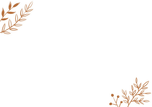 手绘叶框装饰叶自然叶背景图片下载