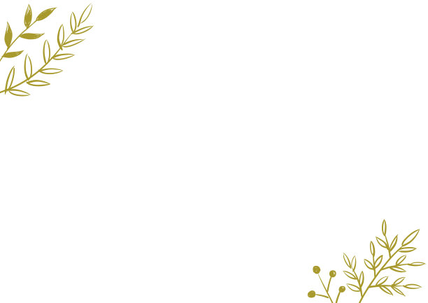 手绘叶框装饰叶自然叶背景图片下载