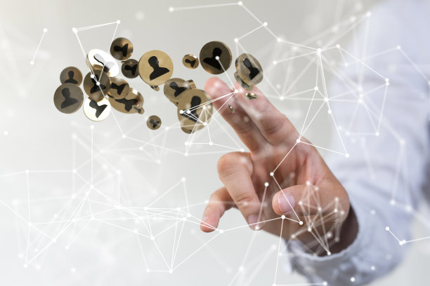 指向组织结构图上的团队概念图标图片下载