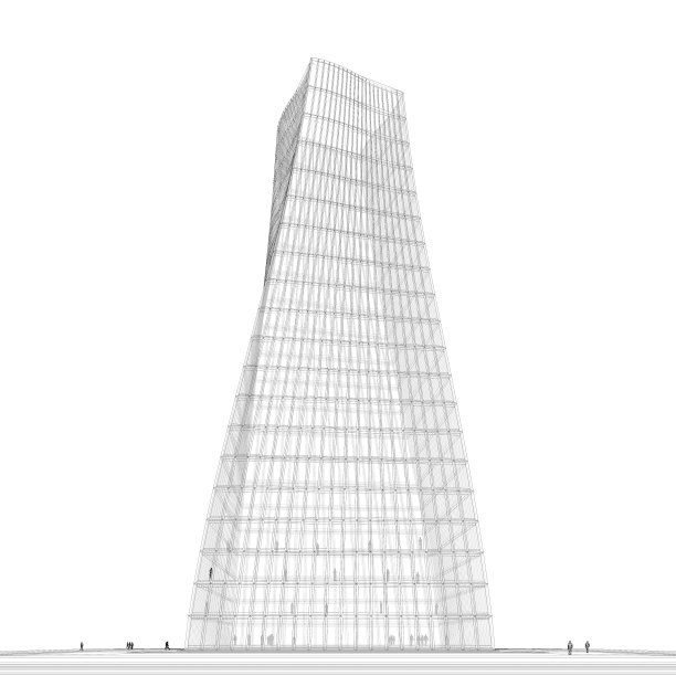 建筑项目的三维插图图片下载