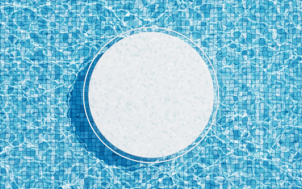 水面有烧碱现象，三维渲染。图片下载