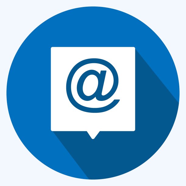 图标的电子邮件。适合教育标志。长长的阴影风格。简单的设计可编辑。设计模板向量。简单的符号说明图片下载