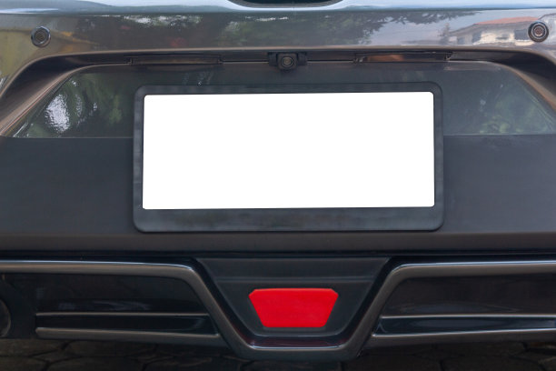 车牌新设快速旅行白色图片下载