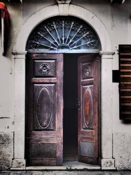 开着的门图片下载