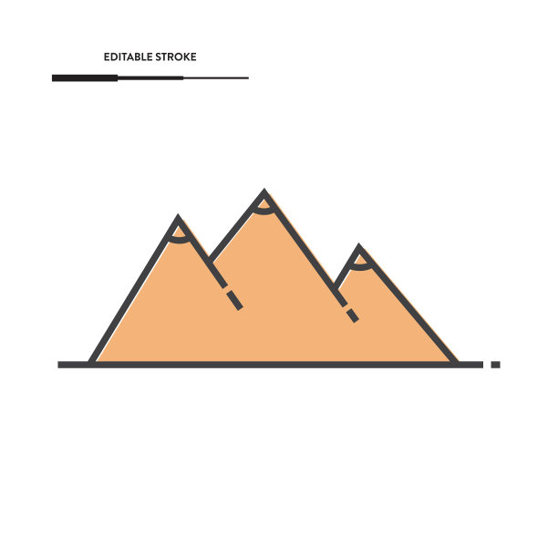 山图标矢量设计。图片下载