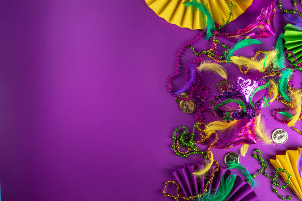 狂欢节色彩斑斓的背景图片下载