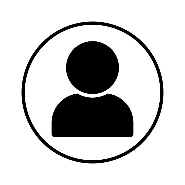 圆形匿名人物图标。向量。图片下载