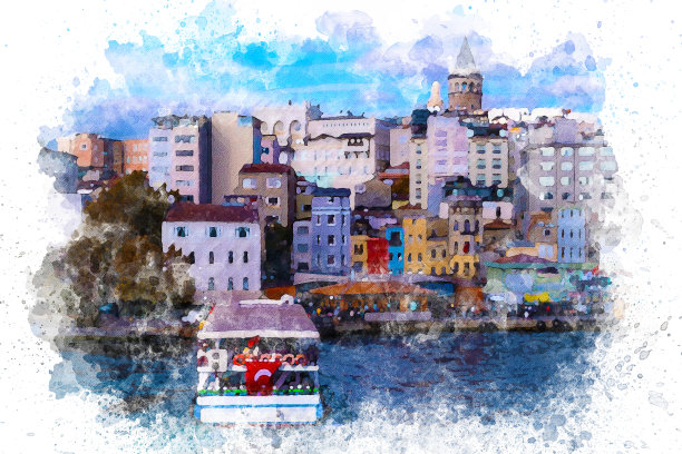 伊斯坦布尔的加拉塔塔图片下载