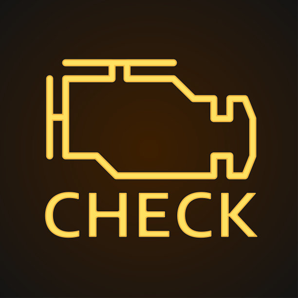 检查汽车仪表板上的发动机错误图片下载