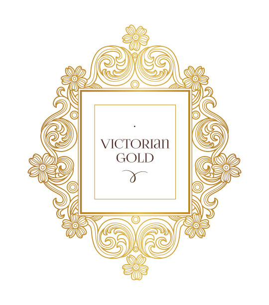 金元素方框设计模板图片下载