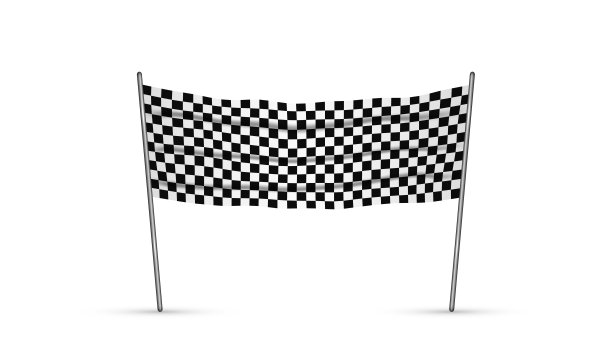 整理带旗与棋盘板表面图片下载