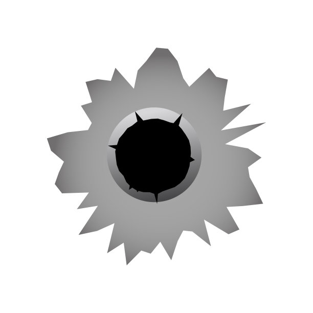 白色背景的金属子弹图片下载