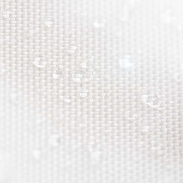 有水滴的防水面料。图片下载