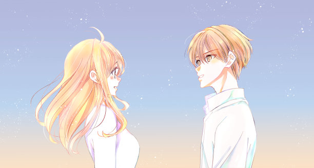 男人和女人互相凝视图片下载