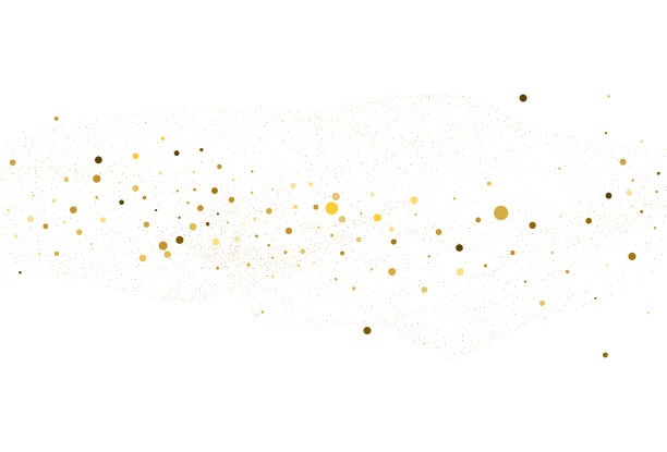 金色的灰尘，浅金色闪光圆纸屑背景。图片下载