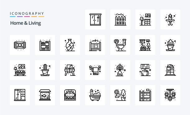 25家和生活线图标包图片下载