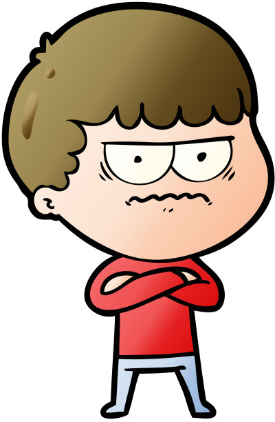 卡通恼怒男子图片下载
