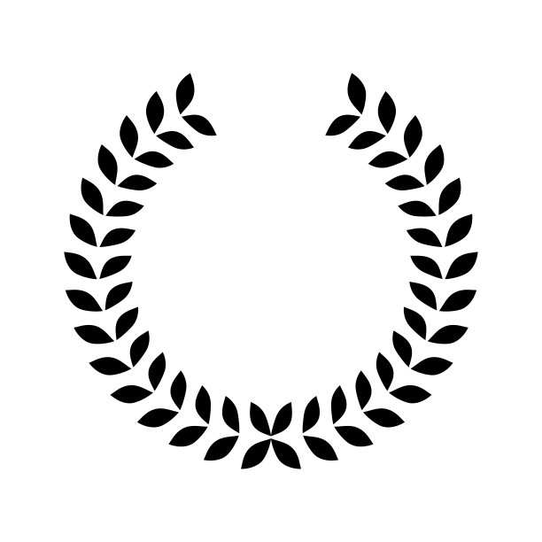 月桂叶图标。花环图标。图片下载