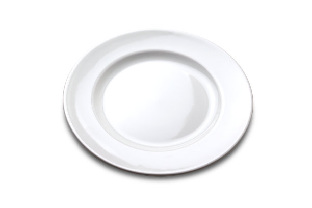 白底空白盘。图片下载