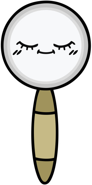 可爱的放大镜卡通图片下载