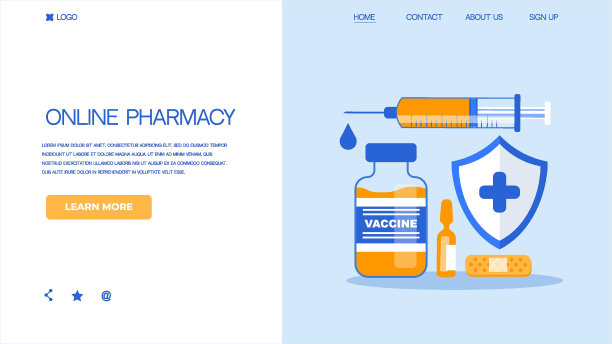 疫苗接种插图与医药元素:注射器，疫苗，药瓶，糖浆，药片，文件，日历，贴片，听诊器。全球接种流感和covid疫苗。图片下载