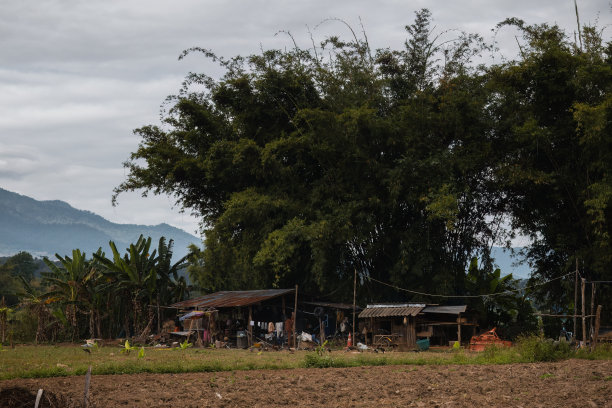 泰国北部派的乡村农舍图片下载