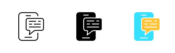 电话语音气泡线图标。联系我们，咨询，电话，拨号，热线，支持服务，接线员。通信的概念。矢量图标在直线，黑色和彩色风格的白色背景图片下载