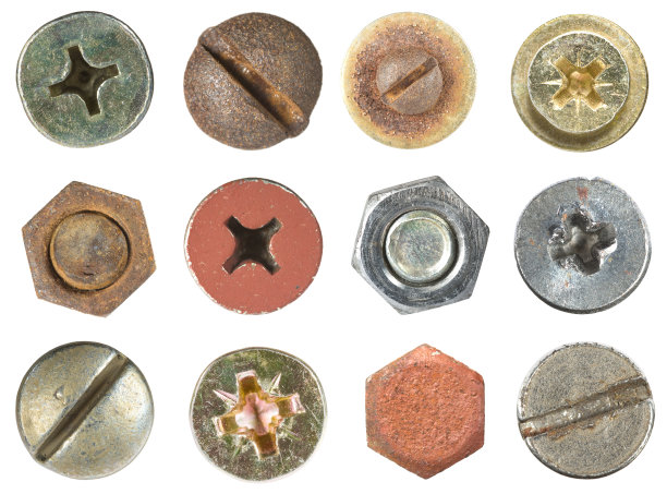 螺丝和螺栓头图片下载