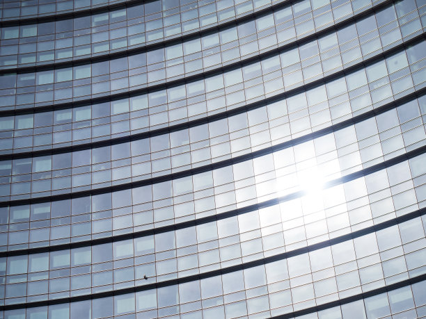 现代商务大楼的建筑细节图片下载