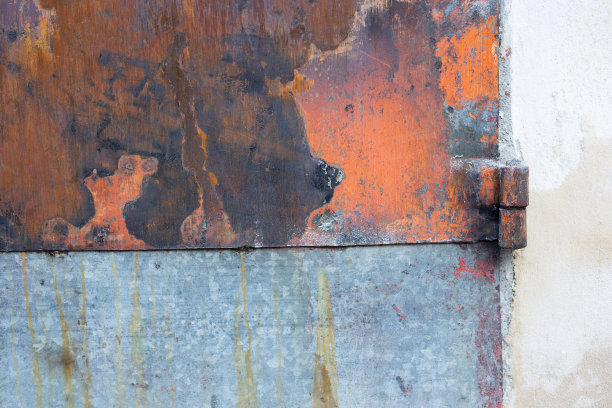 金属，腐蚀的门，铰链图片下载