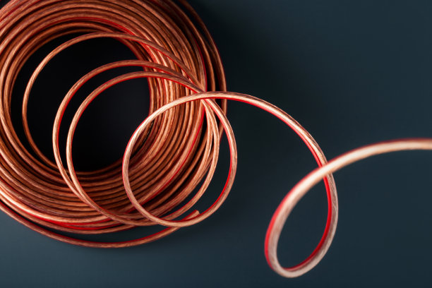 闪亮的铜线卷图片下载