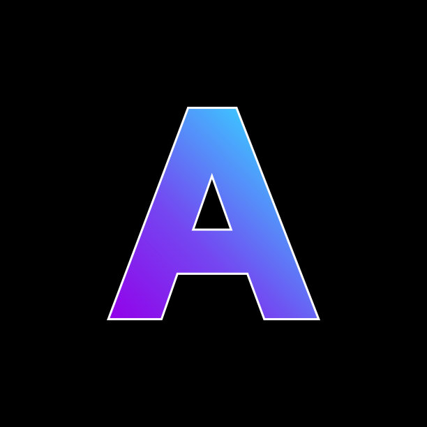 一个蓝色梯度矢量图标图片下载