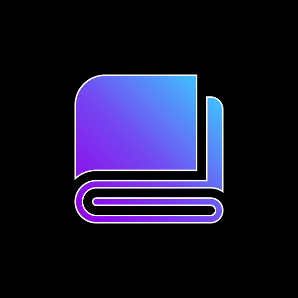 蓝色梯度矢量图标图片下载