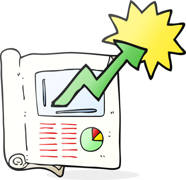 手绘卡通商业文件图片下载