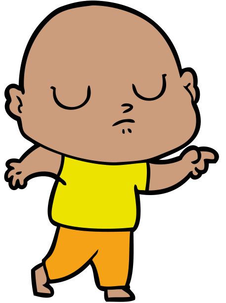 卡通秃头图片下载