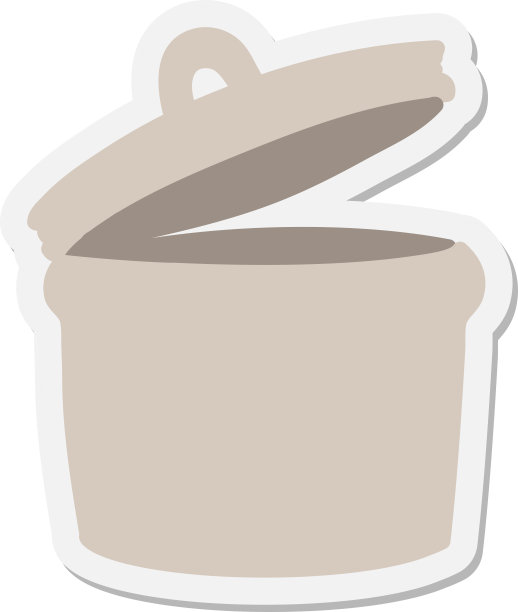 旧金属垃圾桶贴纸图片下载