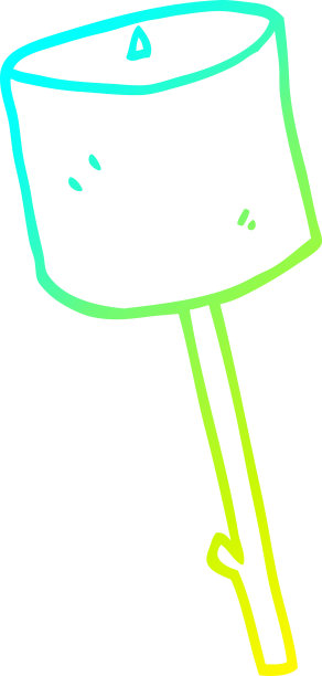 冷梯度线绘制卡通棉花糖棒图片下载