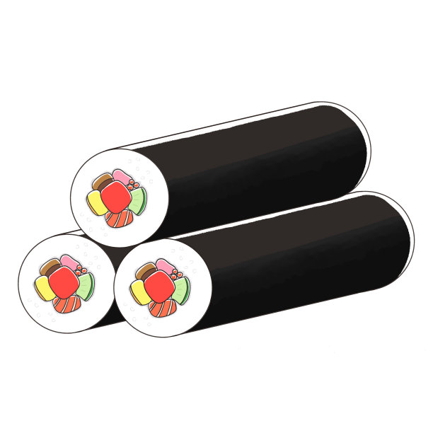 日本特色寿司卷“回音卷”图片下载