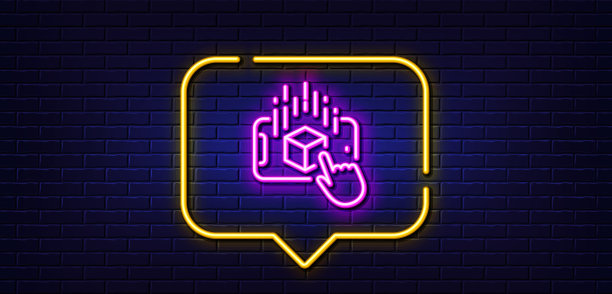 增强现实电话线路图标vr模拟图片下载