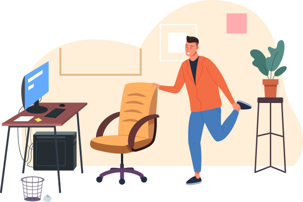 训练锻炼工作场所工作休息健康图片下载