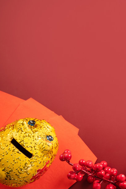 中国农历新年背景设计理念以红包和喜庆装饰为主，中文字寓意祝福。图片下载