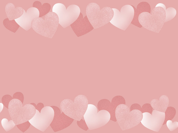 粉红色背景与心脏水平线框架图片下载